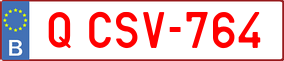 Trailer License Plate